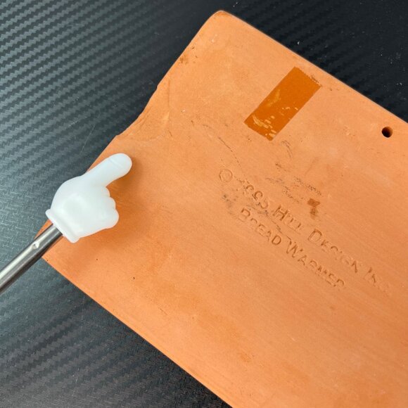 Vintage Hill Design Terra Cotta Clay Bread Warmer Trivet Rolls Croissants 1995 - Picture 4 of 9